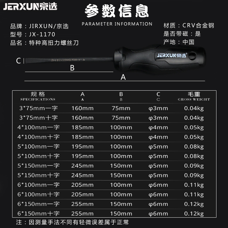 京选螺丝刀十字一字电工起子小号梅花家用超硬改锥套装磁性螺丝批