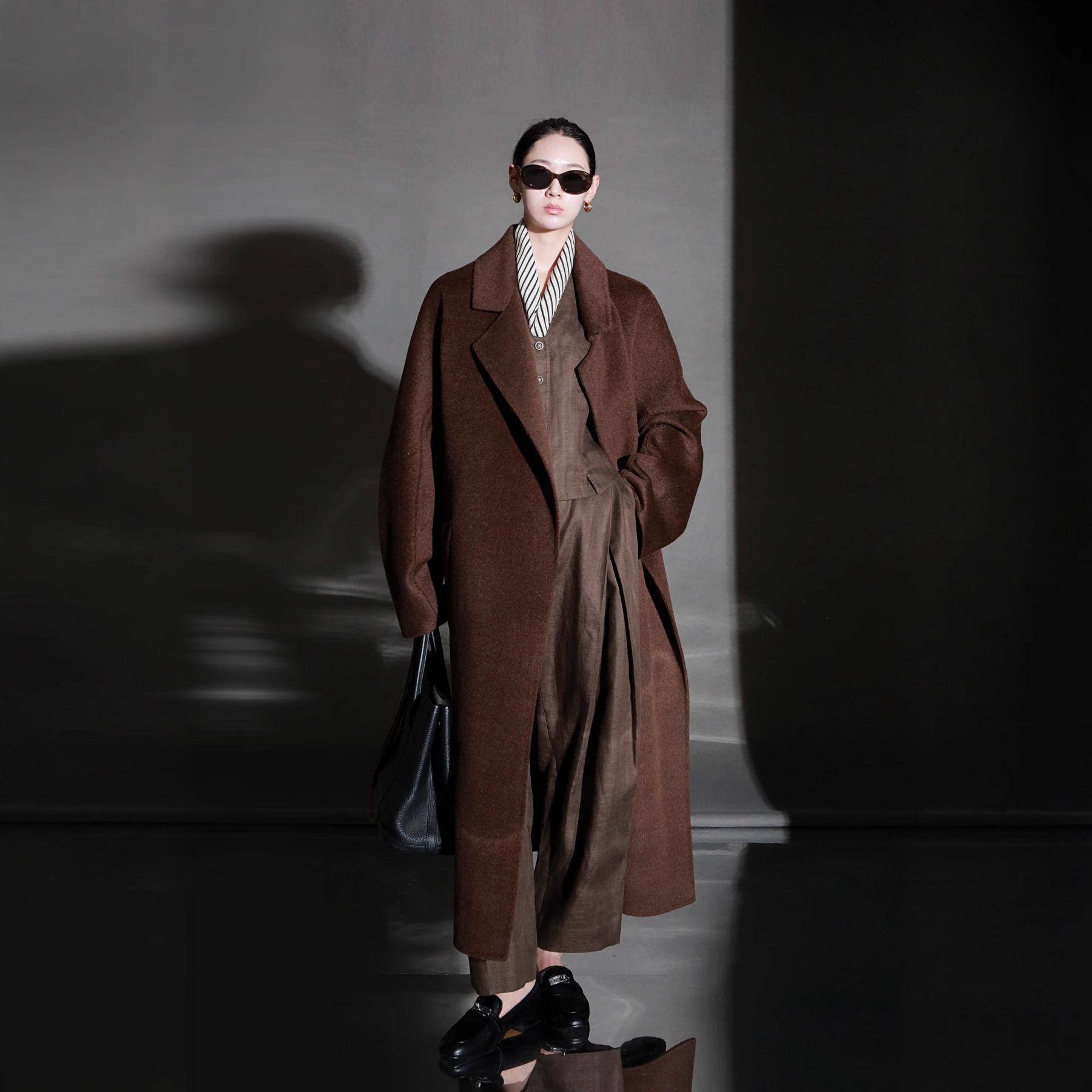 今年流行特惠冬季新款气质系带大衣女西装领双面羊毛长款大衣高级,淘宝优惠券,粉丝福利购,淘宝优惠卷