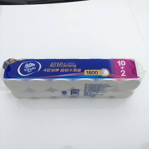 维达卷纸超韧无芯卫生纸巾1800g实惠装家用卷纸手纸厕所纸批V4492 - 图1