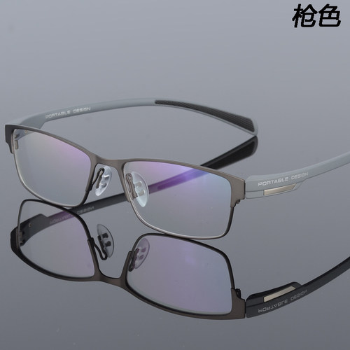眼镜框 配近视眼镜男 超轻纯钛合金舒适变色防辐射运动眼镜架成品 - 图2