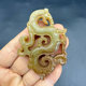 Antique jade dragon and phoenix pendant, retro war and Han Dynasty imitation old jade dragon and phoenix jade pendant necklace pendant pendant waist pendant