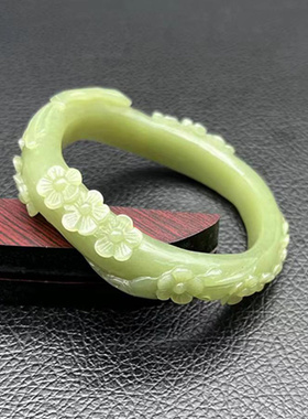 黄口雕花手饰品随型青海料女款