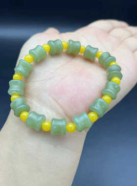 玉石手链男女款竹节手串