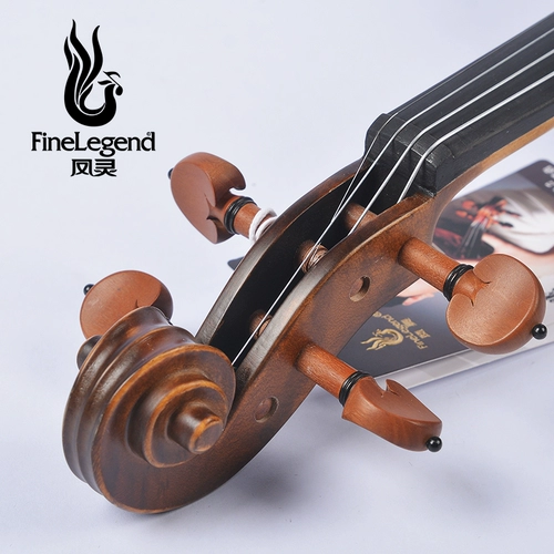 凤灵 Профессиональная скрипка из натурального дерева для начинающих для взрослых, «сделай сам»