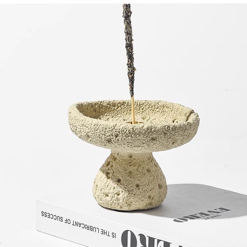 侘寂风线香香插家用复古中式檀香高级创意熏香底座托盘中古摆件,淘宝优惠券,粉丝福利购,淘宝优惠卷