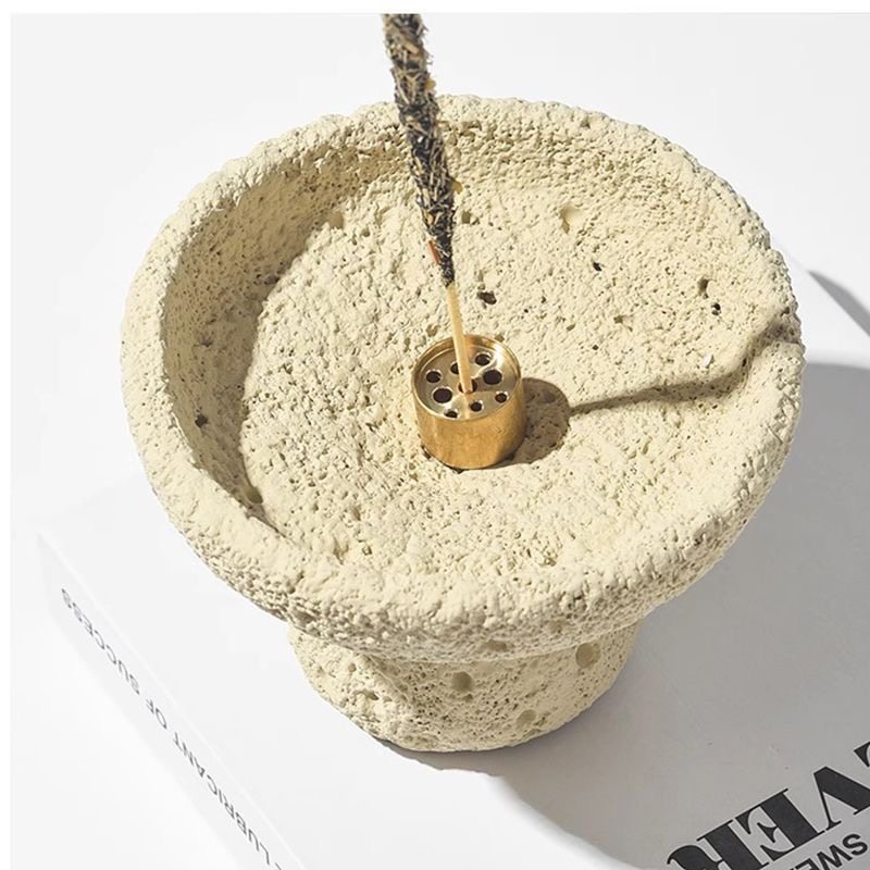 侘寂风线香香插家用复古中式檀香高级创意熏香底座托盘中古摆件,淘宝优惠券,粉丝福利购,淘宝优惠卷