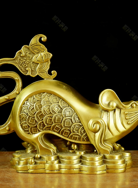 纯铜老鼠摆件招财生肖鼠吉祥物客厅店铺鼠摆件工艺品桌面装饰品