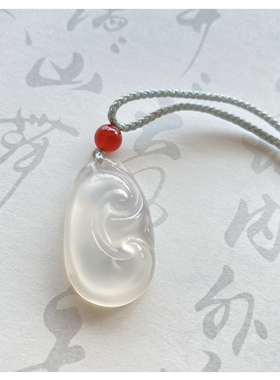 凌屿手作•天然玛瑙玉髓吊坠小金鱼金枝玉叶如意吉祥如意小吊坠女