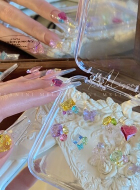 糖果汽水透底钻美甲饰品材料包
