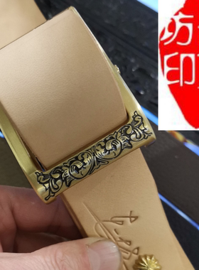 雕花私人订制美鞍皮带真皮腰带头层牛皮养牛皮带牛皮原色厚牛皮