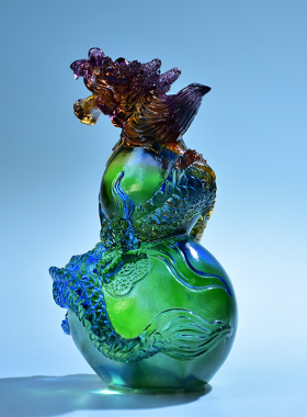 创意聚财葫芦生肖工艺品水晶琉璃
