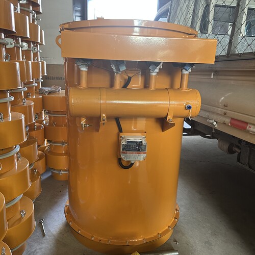 仓顶除尘水泥罐仓顶器圆形脉冲除尘器14芯搅拌站收尘器水泥仓除尘 - 图0