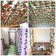 Simulation Rose Bargaining Wall -mounted Pseudo -Vine Water Pipeline Air Conditioning Pipe Room Decoration Ceiling Rinemal Plants