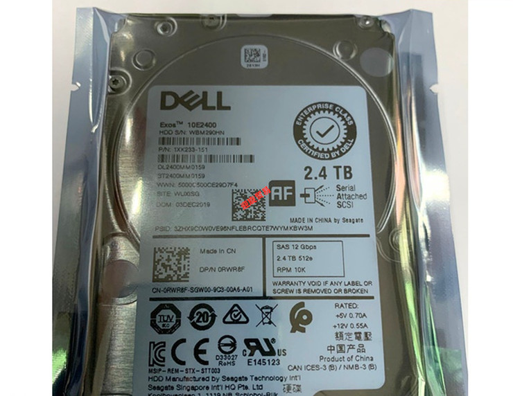 DELL ST2400MM0159 0RWR8F 2.4T 10K 2.5 SAS 12G 256M服务器硬盘 - 图1