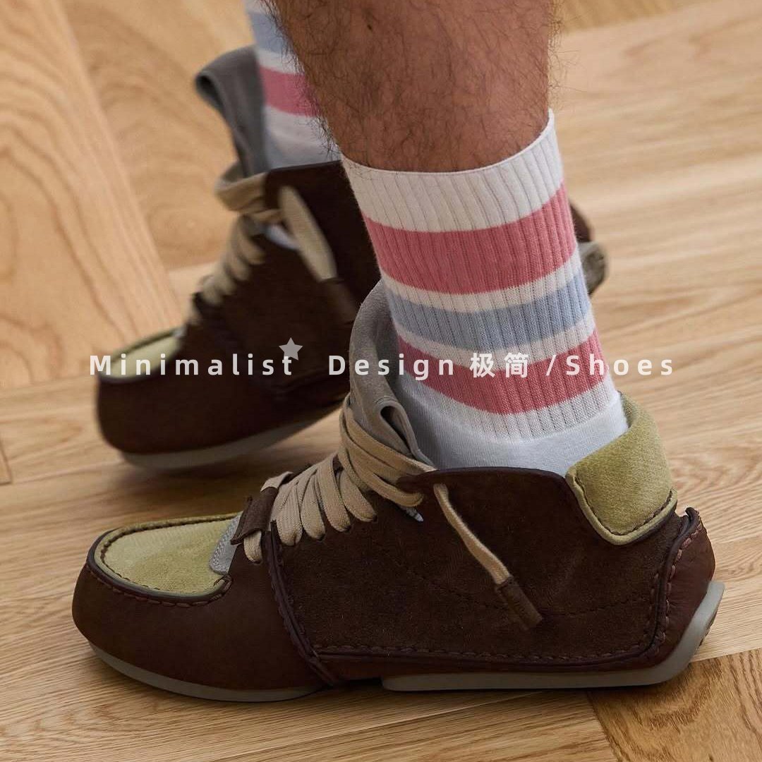 顶版~邓为同款真皮复古拼接休闲小皮鞋男女豆豆鞋平底系带乐福鞋,淘宝优惠券,粉丝福利购,淘宝优惠卷