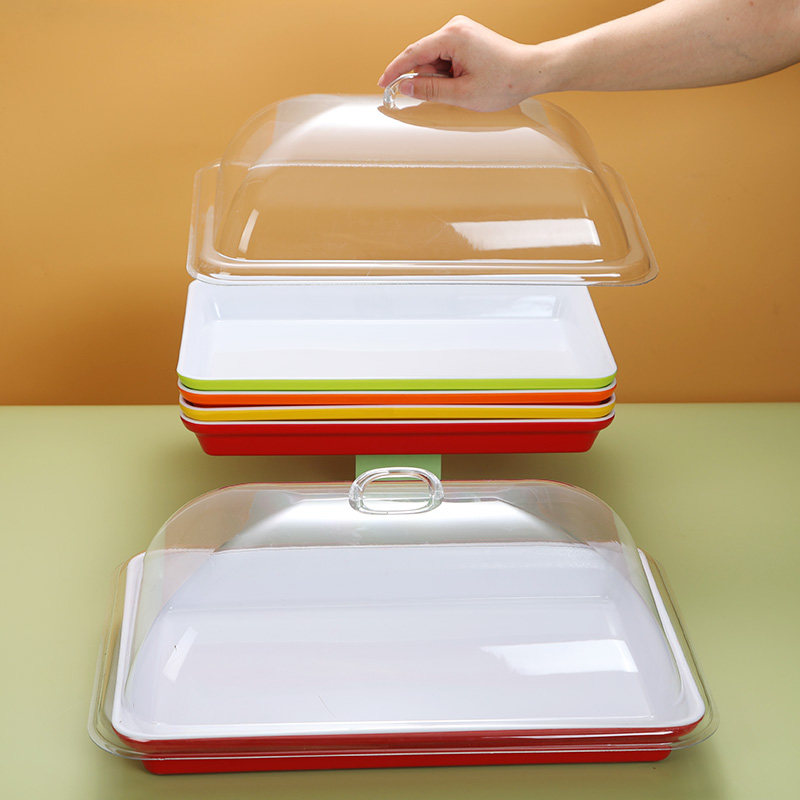 摆摊托盘盖子餐用托盘防尘盖子凉菜熟食展示带盖超市展示盘保鲜盖,淘宝优惠券,粉丝福利购,淘宝优惠卷