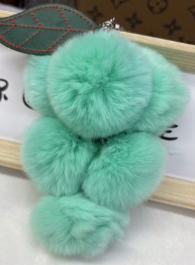 高货真獭兔水果钥匙扣挂件