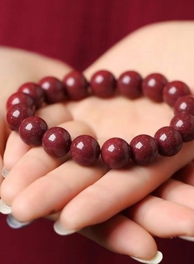 朱砂女士手链高含量紫金砂辰砂女