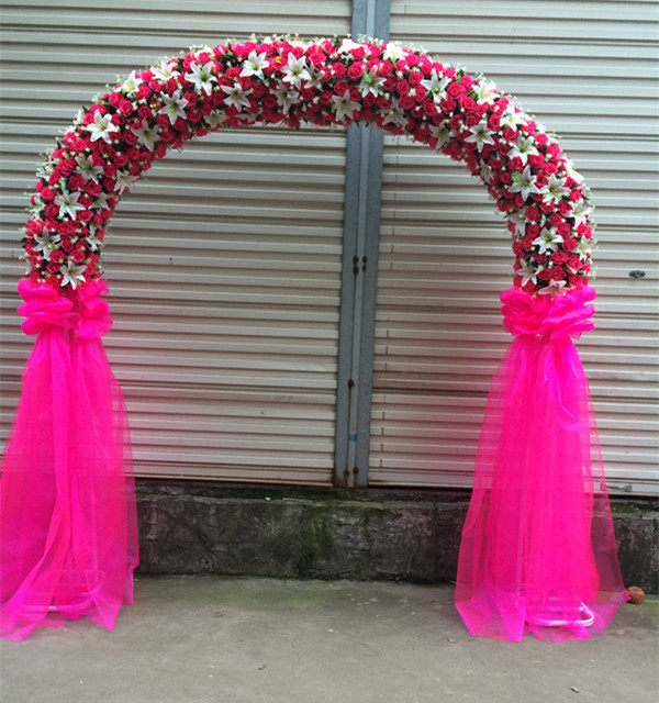 U型拱门 仿真花门 绢花拱门 幸福花门 婚庆道具 用品,淘宝优惠券,粉丝福利购,淘宝优惠卷