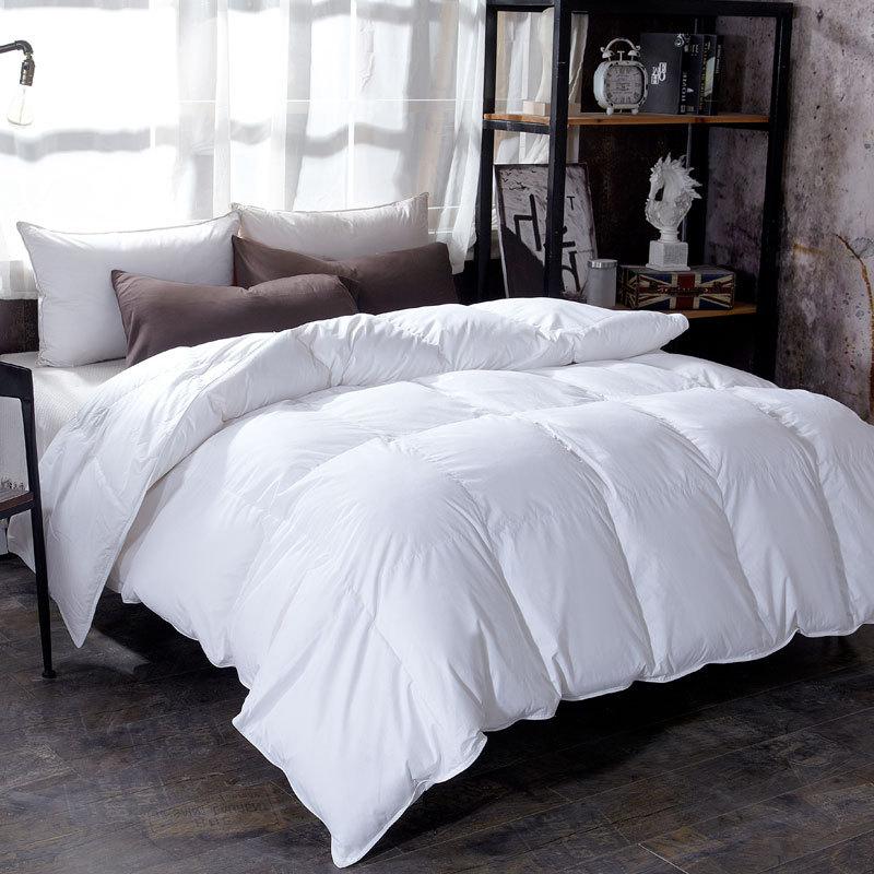 goose down duvet warm thicken winter quilt blanket comforter - 图0