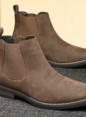 男款切尔西中筒马丁靴 Men's Chelsea mid calf Martin boots