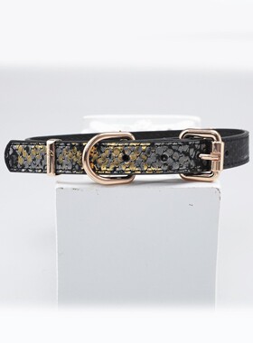 Aura Collar轻奢真皮choker项圈亚文化哥特式十字架钻石项圈情侣