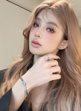 轻奢小猪鼻镶钻项链手链可调节