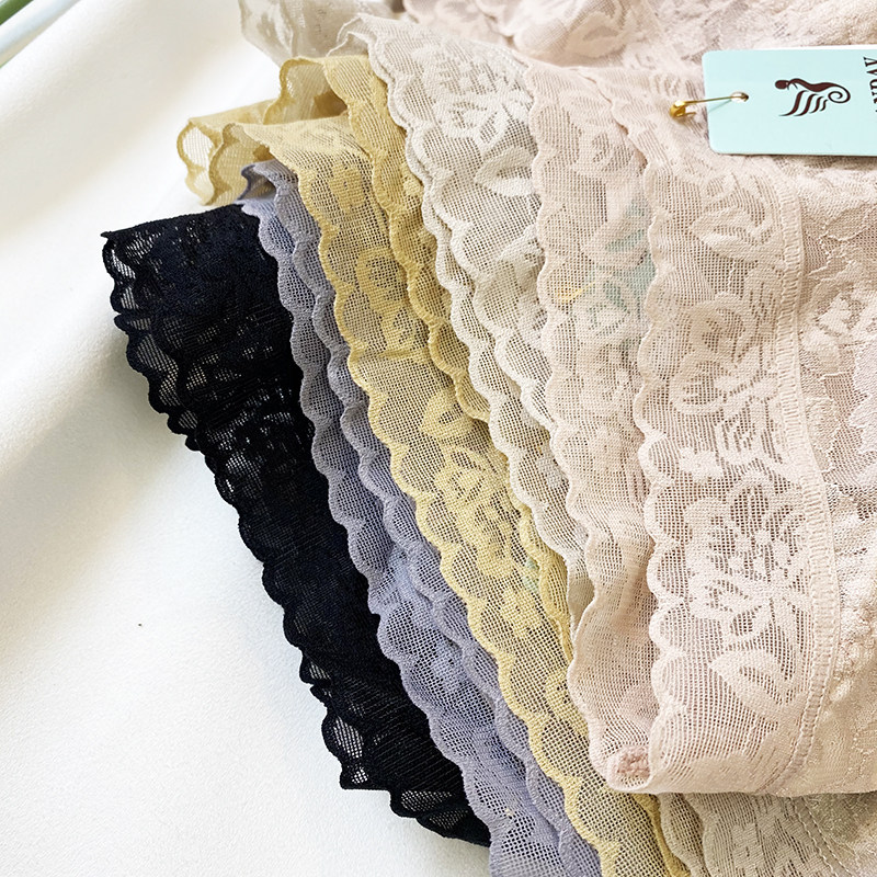 春季新款中腰三角蕾丝轻收腹内裤女性感时尚蚕丝内裆透气舒适短裤,淘宝优惠券,粉丝福利购,淘宝优惠卷