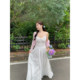 Lily of the Valley White Twist Suspender Dress