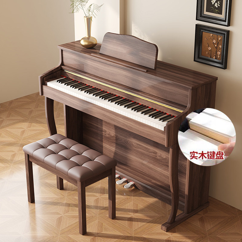 电钢琴88键重锤专业考级实木键盘家用初学者幼师智能成人数码钢琴,淘宝优惠券,粉丝福利购,淘宝优惠卷