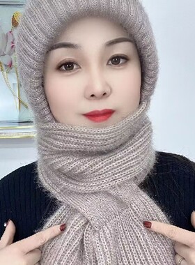 飒翊围巾一体户外优雅冬季