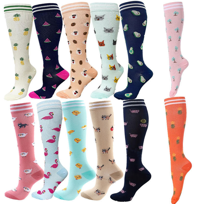 新款跨境压力袜组合6件套装 亚马逊运动长筒袜瑜伽袜压缩袜小腿袜,淘宝优惠券,粉丝福利购,淘宝优惠卷