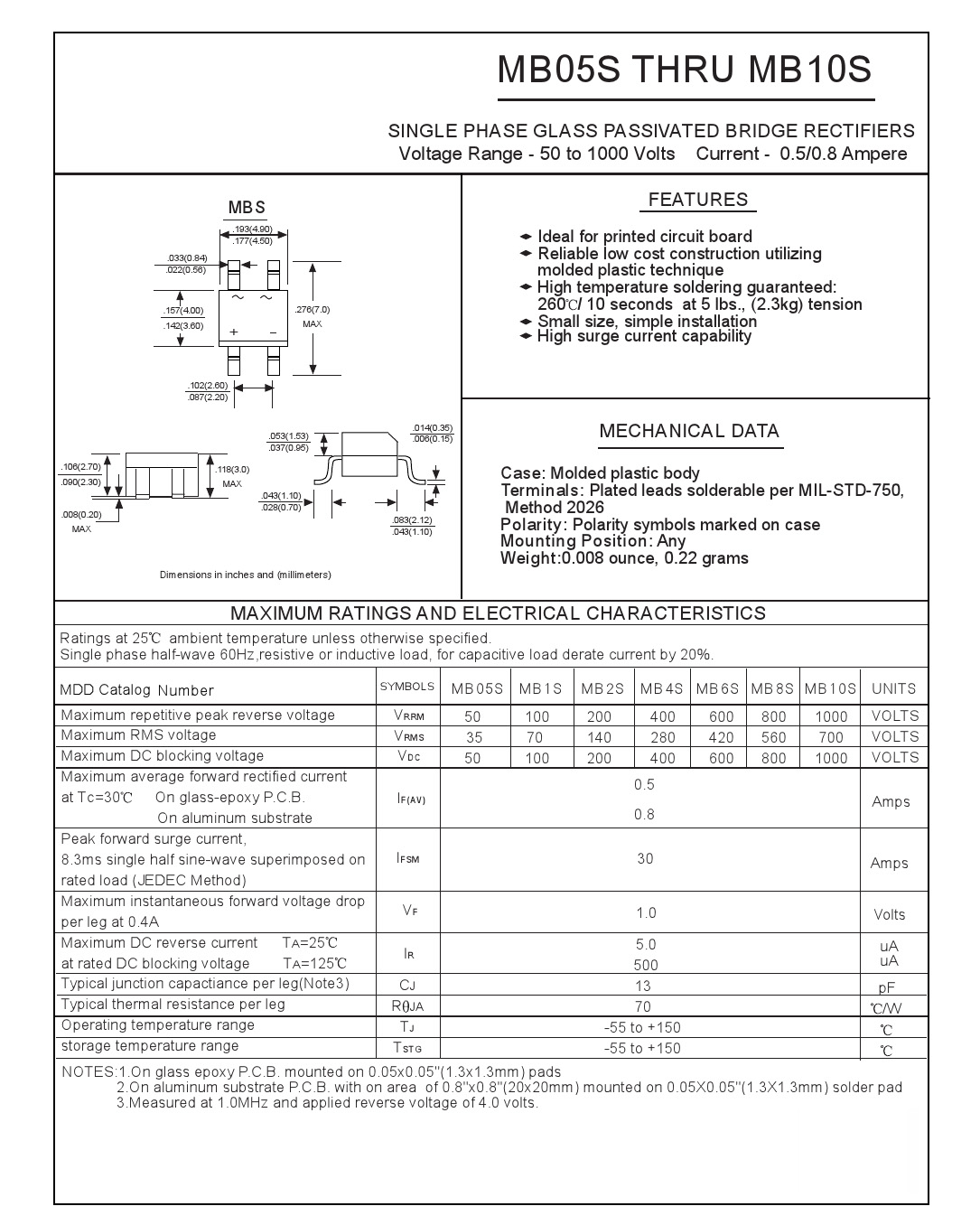 贴片整流器MB10F MB10M MB10S MB6F MB6M MB6S MB4M 05S直插桥堆 - 图2