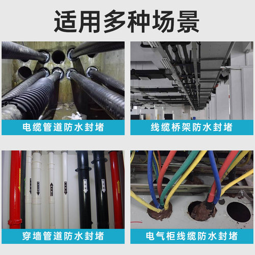 高强度防水堵漏膨胀剂防火阻燃发泡胶电缆管道密封堵洞填缝剂神器 - 图2