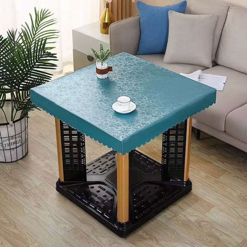防水防油桌布长方形烤火桌子罩套茶几取暖桌面保护垫子电暖炉皮罩,淘宝优惠券,粉丝福利购,淘宝优惠卷
