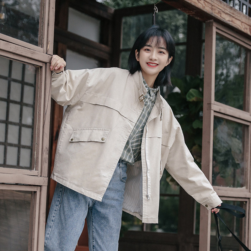 2020秋季新款立领bf风韩版短外套 迪悠短外套