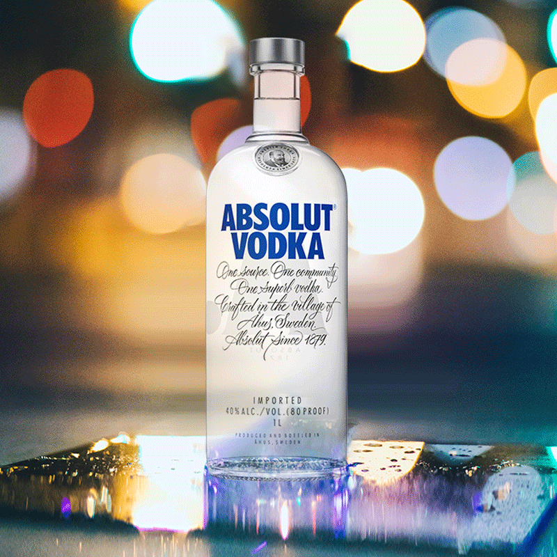 ABSOLUT官方旗舰店【瑞典进口】ABSOLUT绝对伏特加经典原味1000ml*6 畅享洋酒3