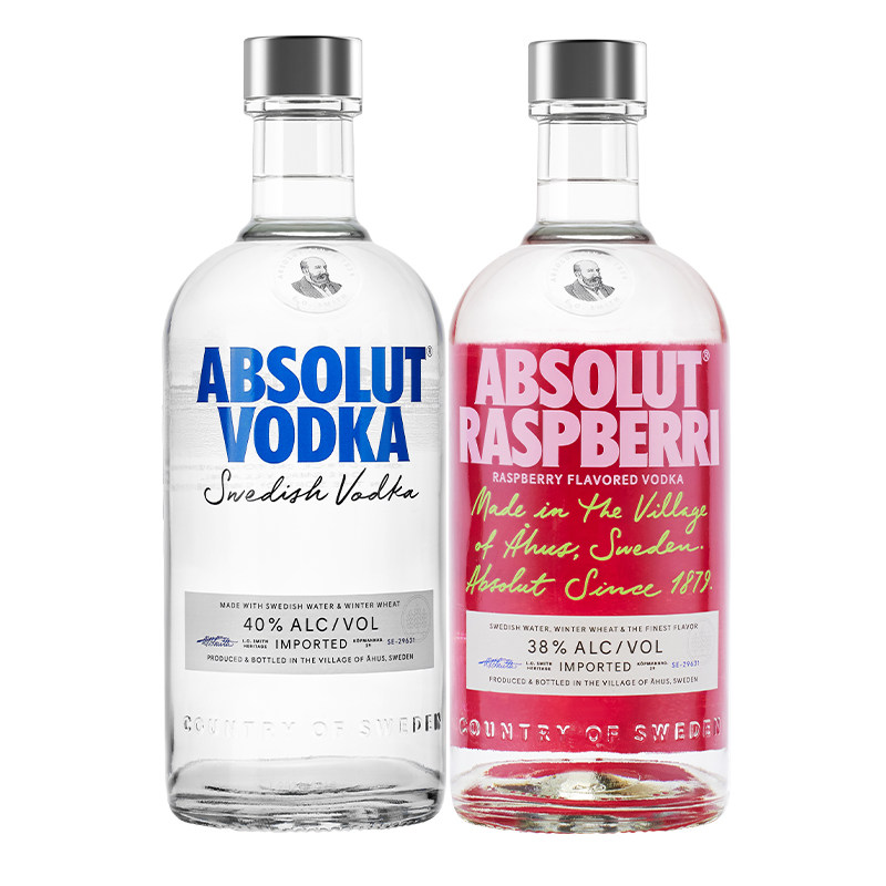 absolut绝对伏特加原味瑞典覆盆莓 ABSOLUT伏特加/Vodka