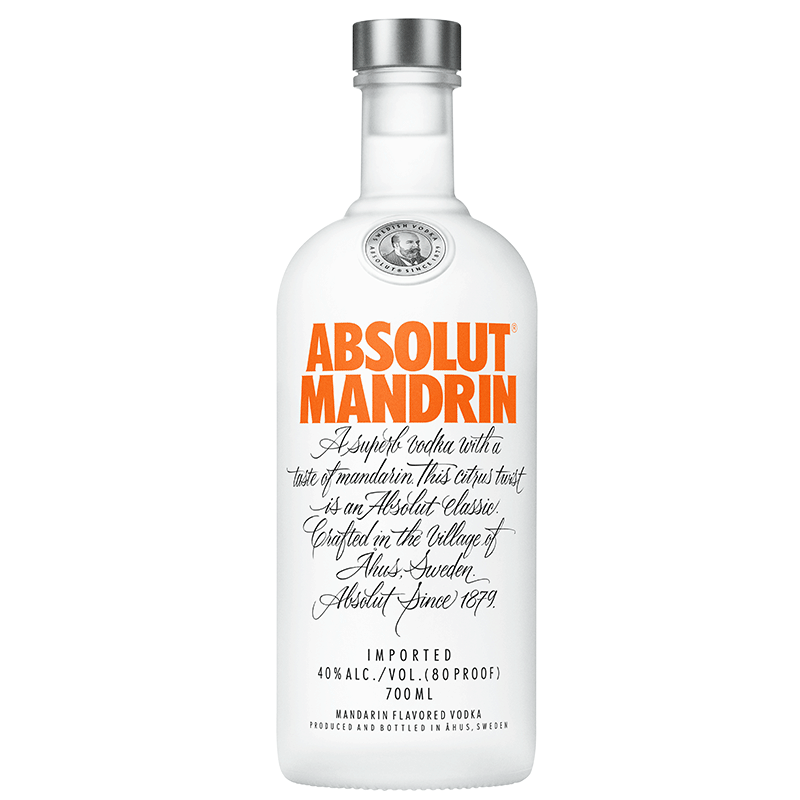 ABSOLUT官方旗舰店瑞典进口 absolut绝对伏特加果味柑橘味700ml 鸡尾酒洋酒烈酒0
