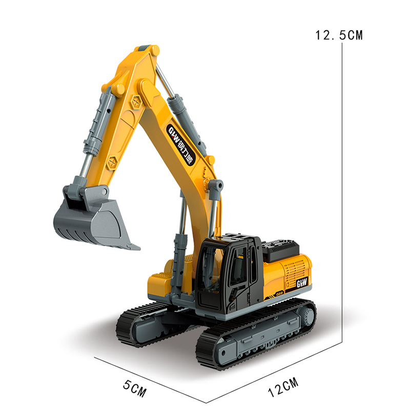 钢力威合金惯性工程车挖掘机勾机推土机铲车仿真模型男孩儿童玩具 - 图1