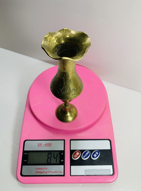 Vintage黄铜花瓶摆件 创意花器海外古玩家居装饰高端奢华孤品铜器