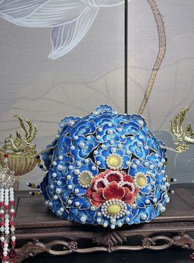 明制小凤冠汉服配饰发冠亲子头饰平价古风拍摄道具