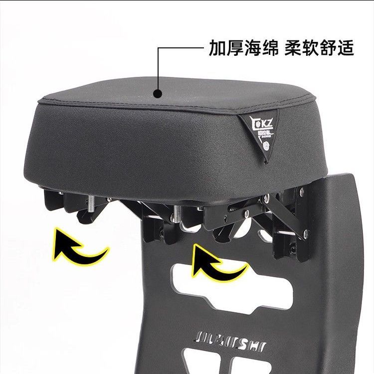 欧老师适用九号F2z90 F2z110MAX F90mMZ/改装可折叠儿童前置座椅 - 图1