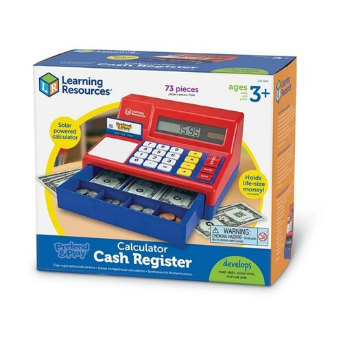 美国Learning Resources仿真收银机玩具儿童宝宝过家家超市购物 - 图3