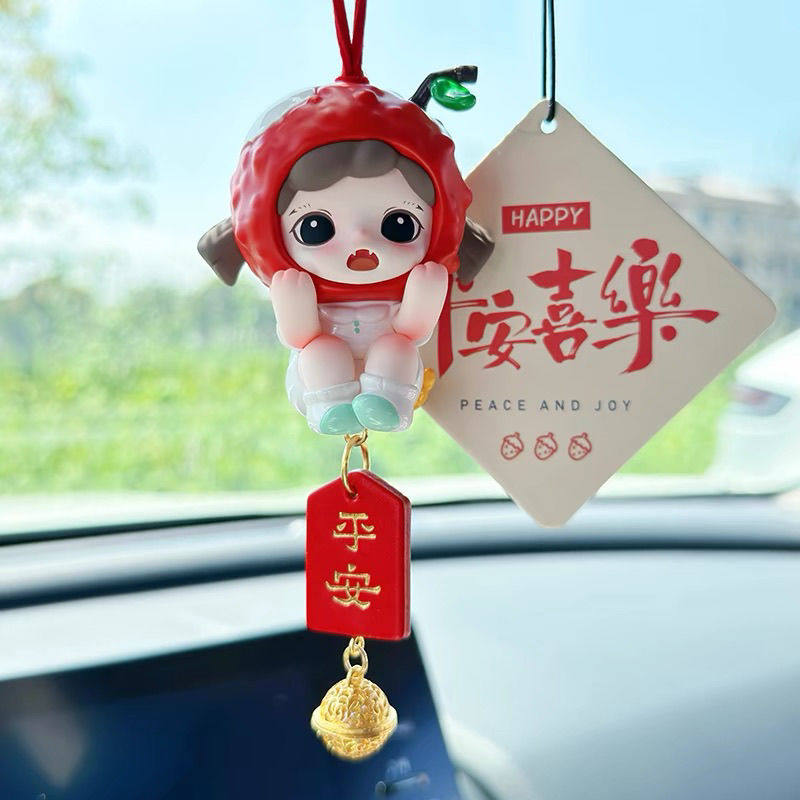 zoraa车挂我爱吃水果车挂水果妹妹手作改娃汽车后视镜车载挂件萌,淘宝优惠券,粉丝福利购,淘宝优惠卷