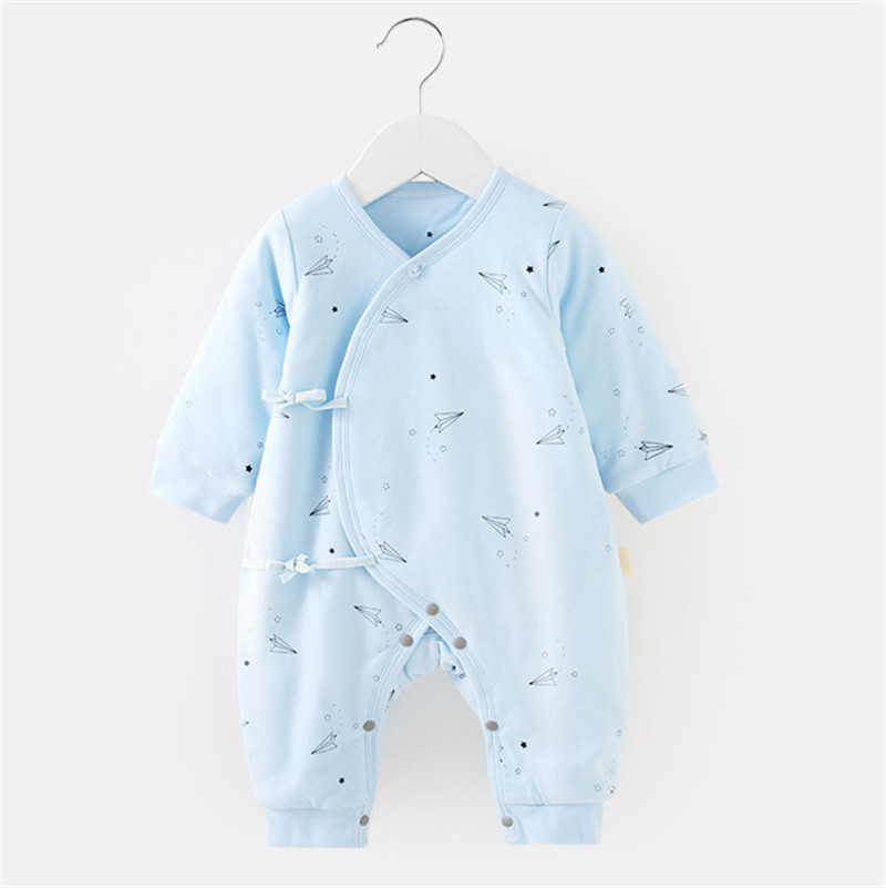 钓鱼猫新生婴儿衣服春秋03薄棉哈衣 钓鱼猫新生婴儿衣服春秋03薄棉哈衣