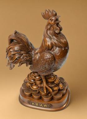 大吉大利公鸡摆件家居酒柜电视柜装饰礼品开业玄关办公室乔迁客厅