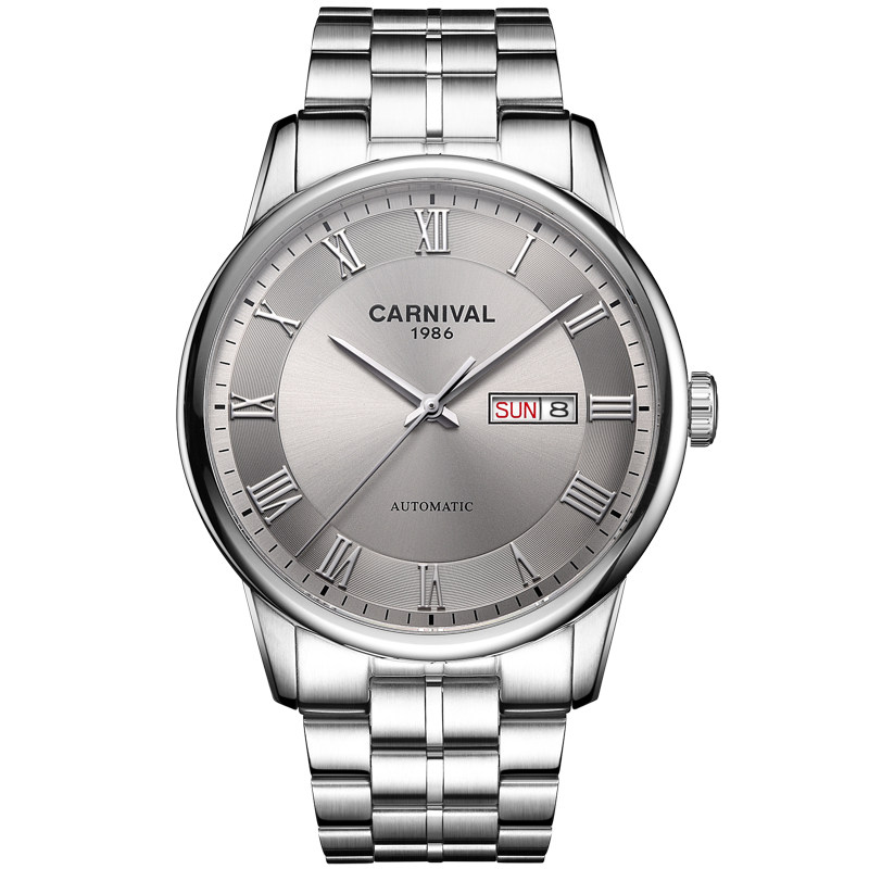 瑞士嘉年华男士防水全自动机械表 嘉年华淘辉国产腕表