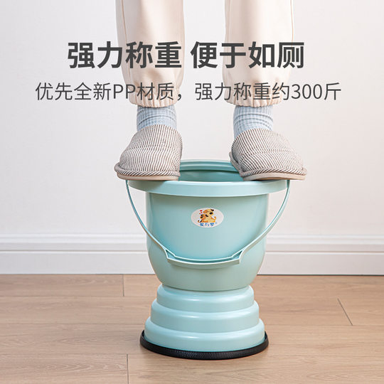 便携式成人马桶痰盂塑料儿童家用孕妇小孩女尿桶老人带盖尿盆卧室