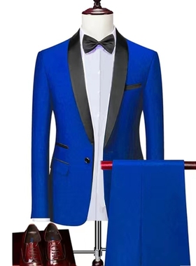 Men's Suits 2Pcs Casual Slim High Quality Stylish Suit Sets